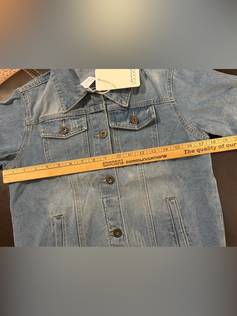 NWT Embroidered Taylor Swift Denim Jacket with text. women’s small. - Picture 12 of 15